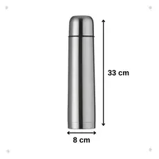 Garrafa Térmica Inox 1 Litro Café Água Chimarrão Quente e Frio Cafe Agua