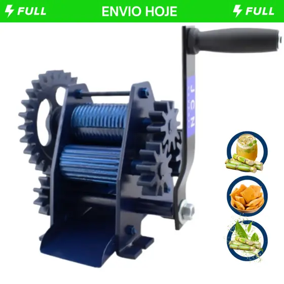 Engenho Moedor de Cana Manual 3 Moendas para Moer Cana Engenhoca JCN