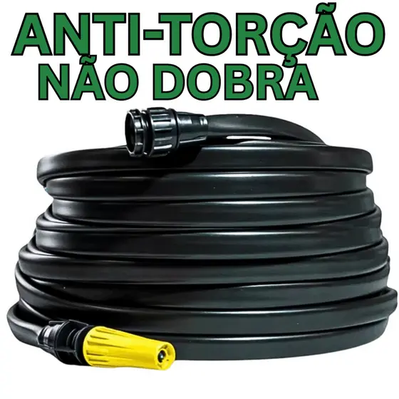 Mangueira De Jardim Anti-Torção Chata Resistente Anti-Dobra Antitorção Forte Não Dobra