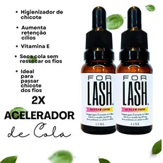 Acelerador para cola de extensão de cílios FORLASH (2 unidades).