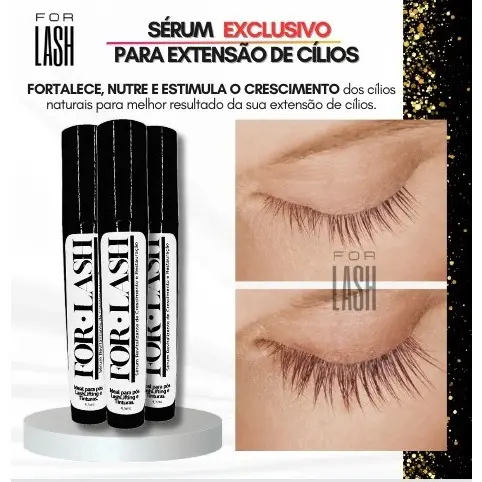 Sérum home care para Extensão de Cílios FOR.LASH Restaurador e Hidratante para Extensão de Cílios e Lash LiftinG