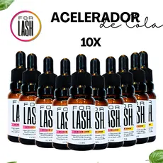 FORLASH - Kit com 10 aceleradores de cola para extensão de cílios