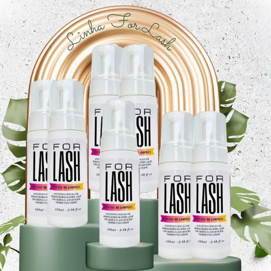Kit de 10 Mousse de Limpeza e Espuma Higienizadora Para Extensão de Cílios  - FOR LASH