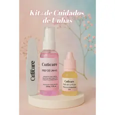 Kit Cuticare - Lixa + Prep + Oleo hidratante