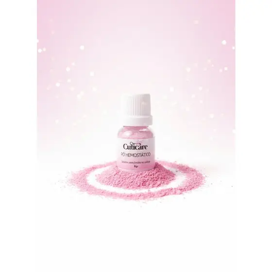 pó hemostatico rosa para culticulas
