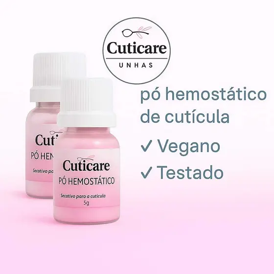 pó hemostatico rosa para culticulas