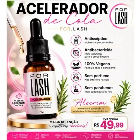 Acelerador de cola para extensão de cílios FORLASH