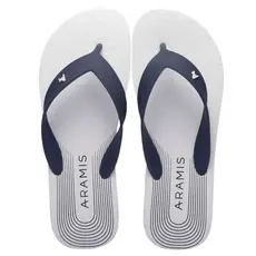 Chinelo Aramis Curves Branco Masculino Casual Confortável Solado Borracha Antiderrapante Original