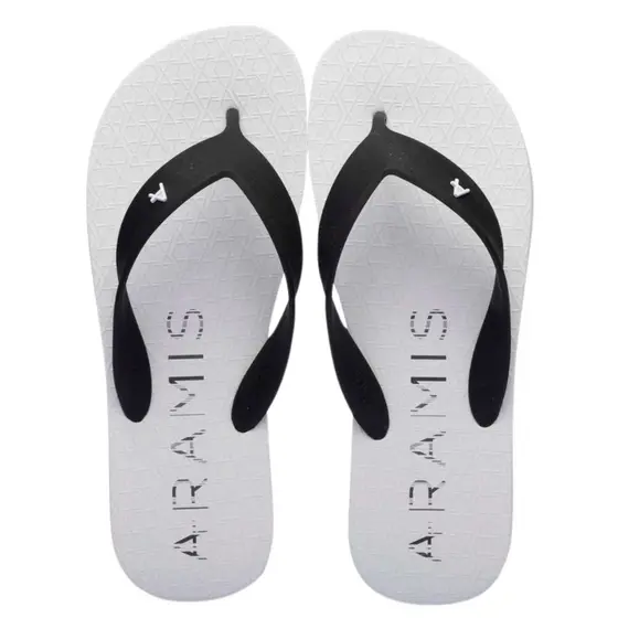 Chinelo Aramis Lines Branco Masculino Casual Confortável Solado Borracha Antiderrapante Original