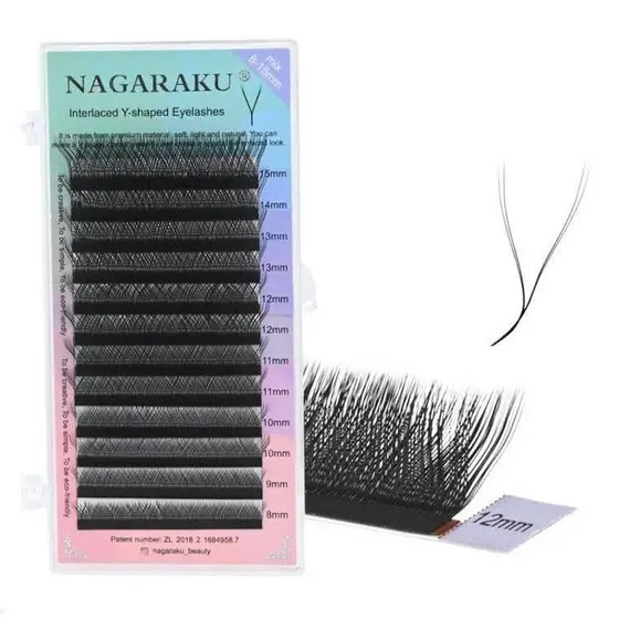 Cilios Nagaraku Y Volume Brasileiro Para Extensão de Cílios Efeito Natural
