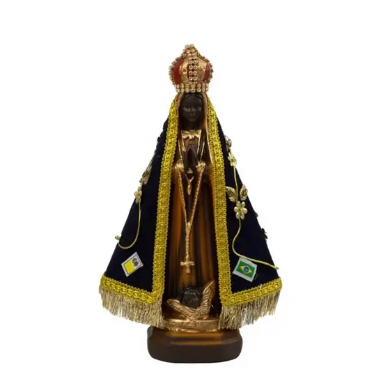 Imagem Nossa Senhora Aparecida em Gesso — Decorativa e Religiosa