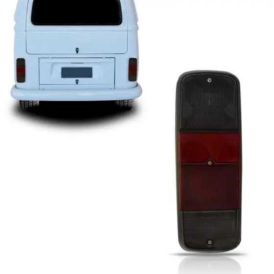 LANTERNA TRASEIRA KOMBI CLIPPER 1975 Á 2009 FUMÊ