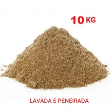 AREIA GROSSA DE RIO 10KG - USO GERAL - AREIA DE QUALIDADE - JARDINAGEM E CONSTRUÇÃO