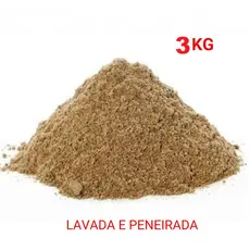 AREIA GROSSA DE RIO 3KG - USO GERAL - AREIA DE QUALIDADE - JARDINAGEM E CONSTRUÇÃO
