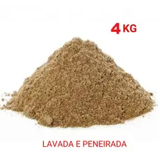 AREIA GROSSA DE RIO 4KG - USO GERAL - AREIA DE QUALIDADE - JARDINAGEM E CONSTRUÇÃO