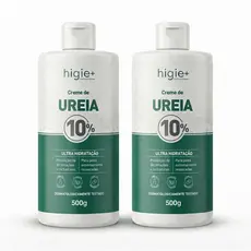 Kit 2 Creme de ureia 10% 500g HIGIE+ | Creme hidratante para os pés | Creme para mãos ressecadas