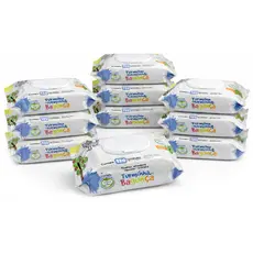 Kit 10 Toalhas Umedecidas Turminha da Bagunça 120 Folhas Lenço Umedecido  Vegano Hipoalergênico Sem Álcool e 98% Água