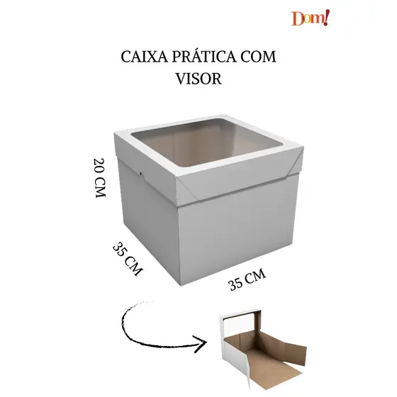 10x Caixas para Bolo Alto / Torta / Confeitaria - Tamanhos