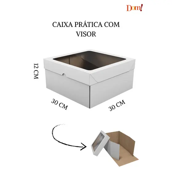 10x Caixas para Bolo Alto / Torta / Confeitaria - Tamanhos e Modelos