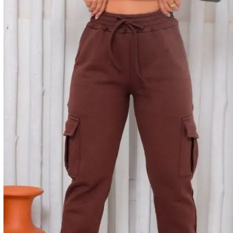Calça Jogger Cargo de Moletom Premium – 4 Bolsos | Flanelada, Estilo Street, Super Conforto