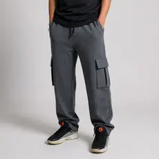 Calça Cargo Baggy de Moletom Unissex