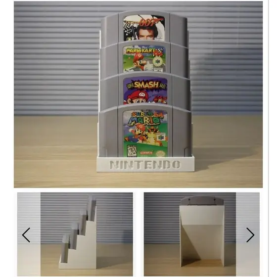 Suporte para 4 Cartuchos Nintendo 64 Deluxe