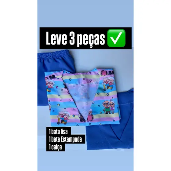 Scrub Pijama Cirúrgico/Hospitalar  KIT COMBO 3 PEÇAS( Preço Especial)