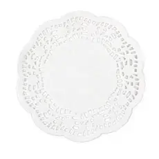 Toalha Papel Rendado Vários Tamanhos - 100 ou 45 Unidades (Branco) - Enfeites - Decoração - Toalhas de Mesa - Festas MT