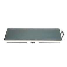 VIDRO FUMÊ PARA PORTA SHAMPOO RETO 6mm BANHEIRO PRATELEIRA ORGANIZADORA