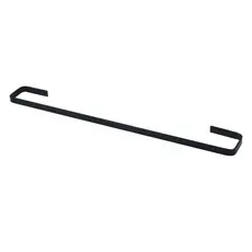 PORTA TOALHA DE BANHO PAREDE BANHEIRO MODELO STANDARD BLACK PRETO FOSCO