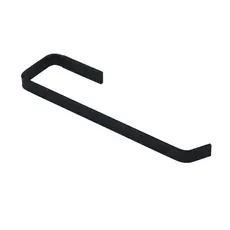 Porta Toalha Rosto Preto Standard - Alumínio 21cm | NÃO ENFERRUJA + Parafusos Grátis