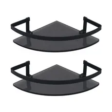 PORTA SHAMPOO - PRATELEIRA - BANHEIRO VIDRO FUMÊ 6mm PRATELEIRA DE VIDRO PARA  BANHEIRO 2UN