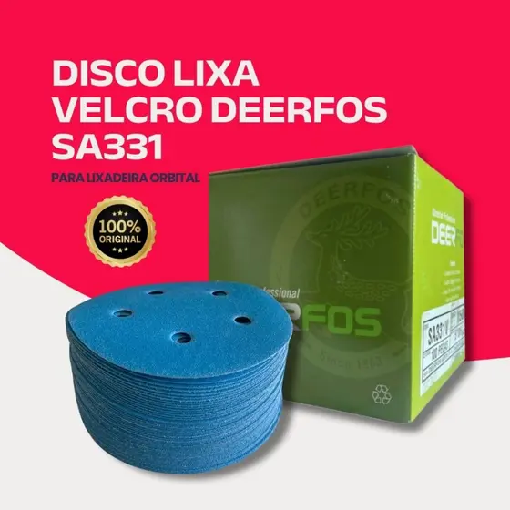 Kit 20 Disco De Lixa Para Lixadeira Orbital 125mm 5'' 36  A 2000