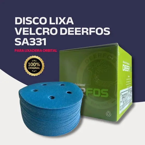 10 Disco De Lixa Para Lixadeira Orbital 125mm 5'' 220 A 2000