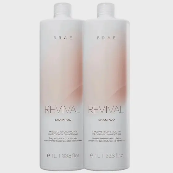 Kit Shampoo E Condicionador 1l Revival Braé Profissional