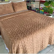 Cobre Leito Aconchego Cobertor Manta 3 peças Imperial  Queem Queen  2,40 x 2,60 com Porta travesseiro colcha