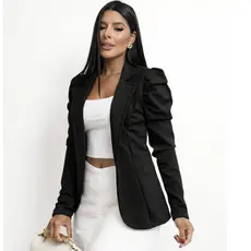 Blazer Feminino 2026  Elegância Atemporal estilo com Casaquinho Maxi Longo