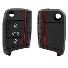 Capa Chave Canivete Em Silicone Vw Virtus Nivus Polo T Cross Golf Jetta Tera  Taos Acessórios