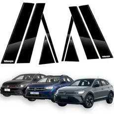 Coluna Black Piano Adesivo Aplique Polo Nivus Black Piano Gts Tsi Preto 2018 2019 2020 2021 2022 2023 2024 2025 2026