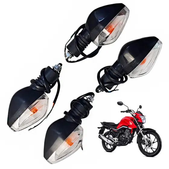 Kit 4 Pisca Completo Titan Fan 125 150 160 2014