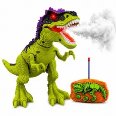 Brinquedo Dinossauro Controle Remoto Anda Solta Fumaça Tiranossauro Rex