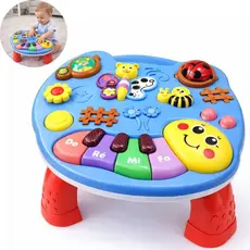 Mini Mesa de Atividades Interativas Brinquedo Infantil Bebê Com Luzes e Som Educativo