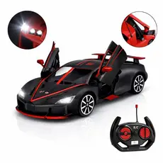 Carrinho de Controle Remoto  Esportivo Com Luz Super Rápido Veloz Abre Porta