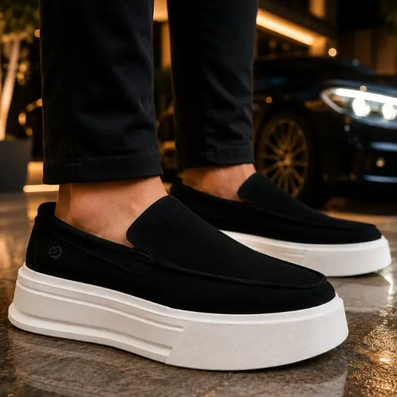 Tênis Masculino Sola Alta Hongkong solado Elevado de 5cm