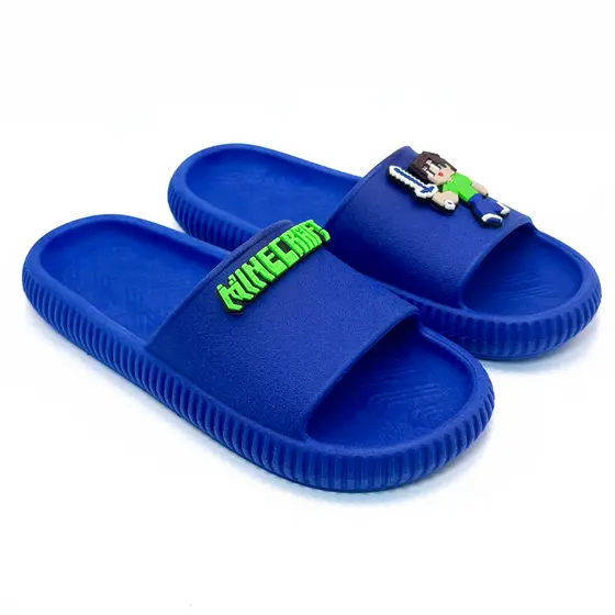 Chinelo Nuvem Slide Infantil Masculino MINE-CRAF Antiderrapante Macio Confortável Passeio Escolar