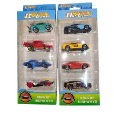 Kit4 Coleção Carrinho De Ferro Estilo Hot Wheels kit 4 Peças