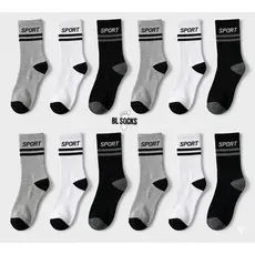 Kit 24 Pares de Meias Masculina Cano Longo Alto Confortável