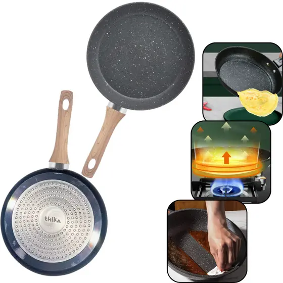 Frigideira Indução Frita Sem Óleo Antiaderente Multiuso 18c