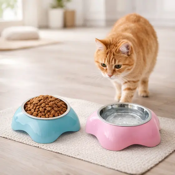 Comedouro para Gato Comedouro Pet Pote de Ração com Tigela Removível
