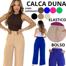 calca feminino social elegante calca cintura alta calca pantalona duna